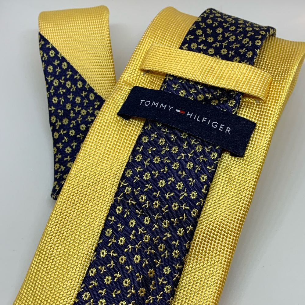 Tommy Hilfiger two toned silk tie